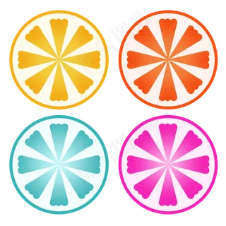 水果切面矢量素材