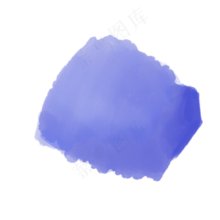 矢量蓝色墨迹素材图