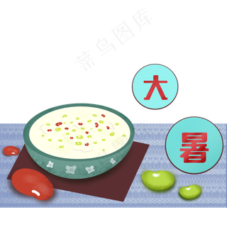 大暑节日喝绿豆汤