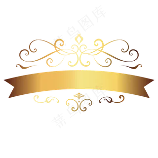 金色花纹样式,免抠元素