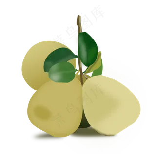 二十四节气之处暑鼠绘水果梨元素