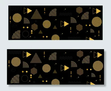 黑金色图案纹理时尚背景海报