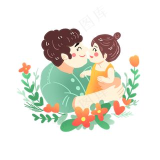 父亲节亲子素材