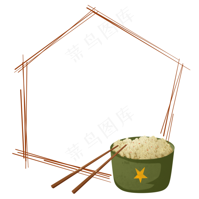 建党节食物边框(2000X2000(DPI:299))psd模版下载