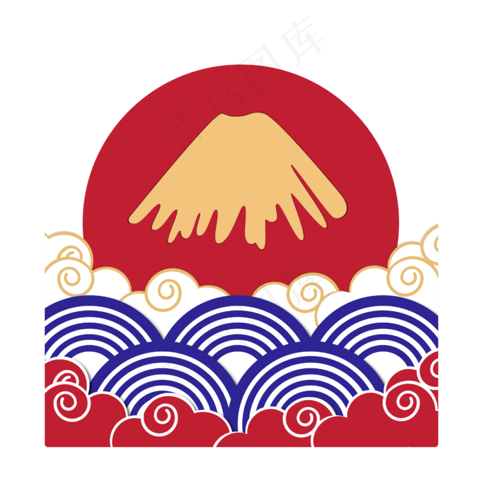矢量卡通免扣日本,免抠元素(4167*4167px 300 dpi )ai矢量模版下载