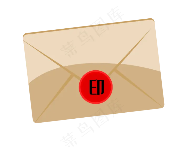 黄色信封邮件(2500*2000px 300 dpi )ai矢量模版下载