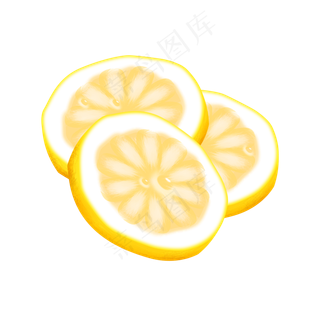 免扣卡通水果柠檬片