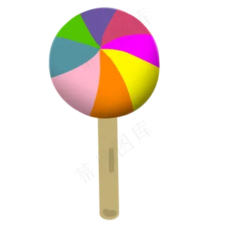 儿童简笔画彩色棒棒糖