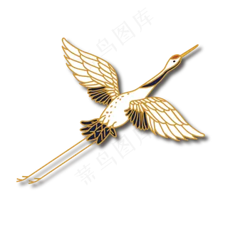 中国风国潮仙鹤,免抠元素