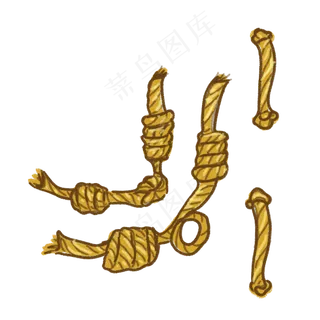 绳子绳结,免抠元素