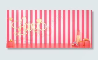 C4D灯管字LOVE情人节520立体创意