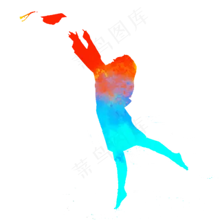 毕业季剪影炫彩文艺