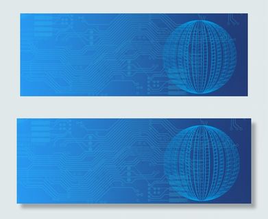 蓝色科技网页banner