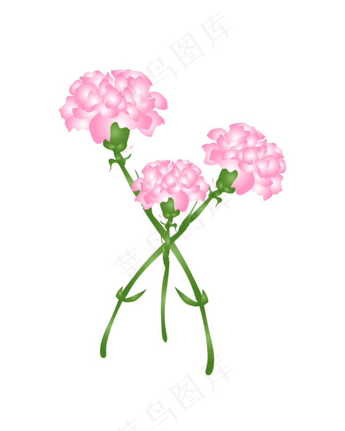 矢量免扣卡通花朵