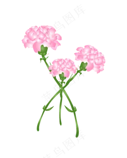 矢量免扣卡通花朵