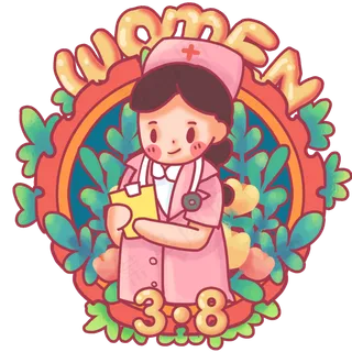 女医生三八妇女节,免抠元素