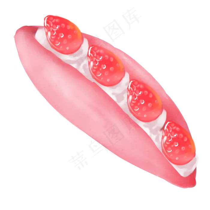 奶油夹心草莓蛋糕(2000X2000(DPI:300))psd模版下载