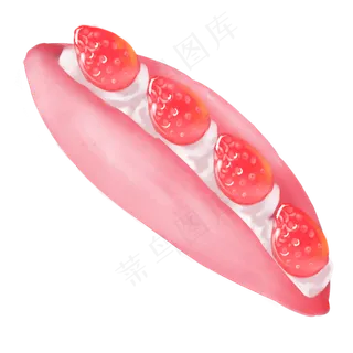 奶油夹心草莓蛋糕