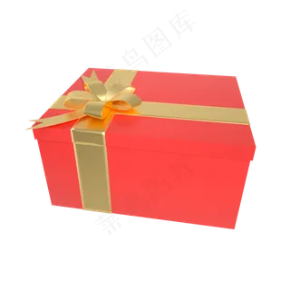 红金质感电商礼盒,免抠元素