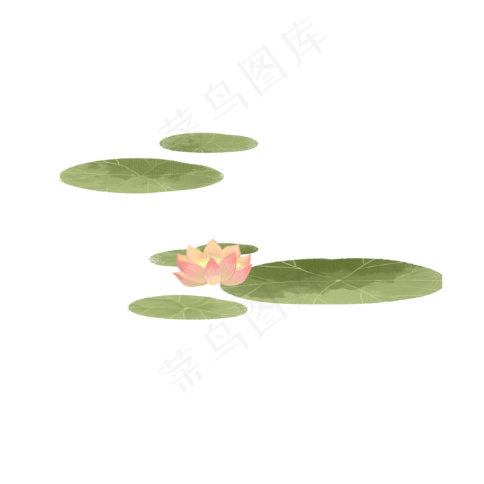 卡通荷花(2000X2000(DPI:300))psd模版下载