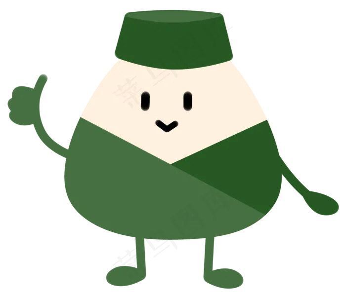 手绘可爱端午节粽子卡通形象png(3940X3388(DPI:300))psd模版下载