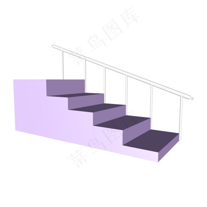 618电商c4d紫色台阶展架