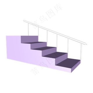 618电商c4d紫色台阶展架