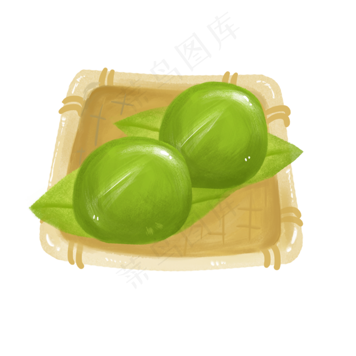 清明节手绘青团png下载