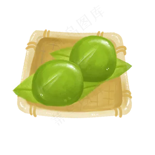 清明节手绘青团png下载