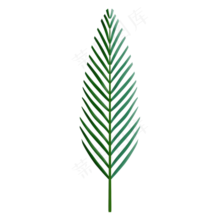 热带植物仿真绿色叶子