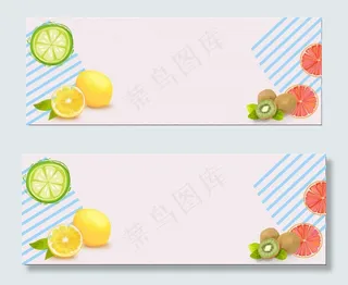 夏日水果场景banner