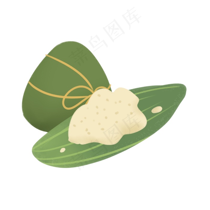 端午节习俗包粽子