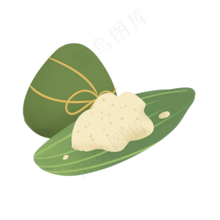 端午节习俗包粽子