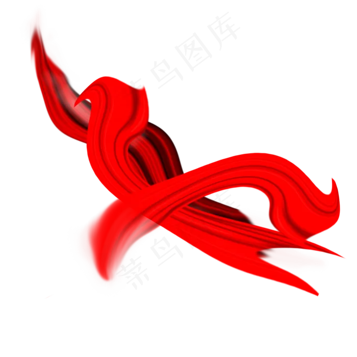 曲线红飘带党建(2000X2000(DPI:300))psd模版下载