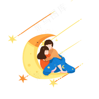 月亮夜晚情侣系列