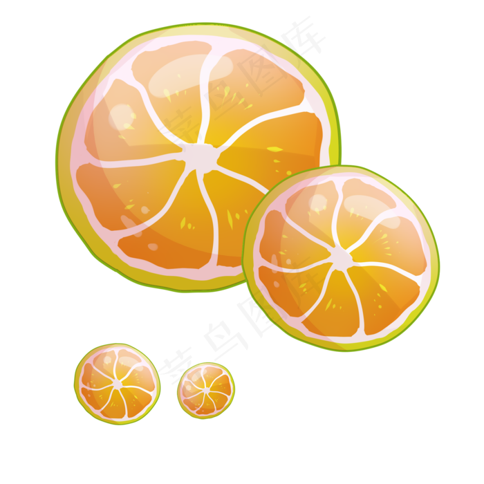 水果糖果手绘插画