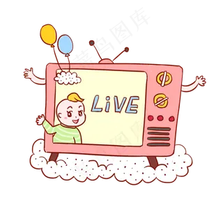 综艺节目手绘卡通元素