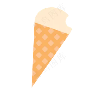 儿童节卡通冰激凌矢量图