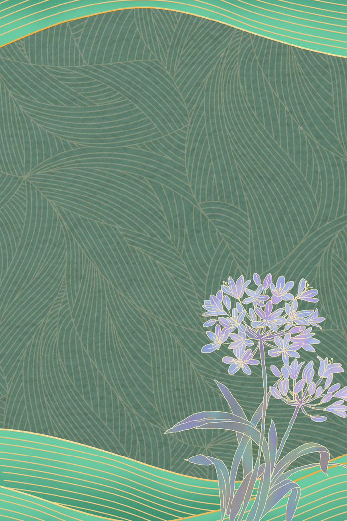 古风绿色文艺清新广告背景