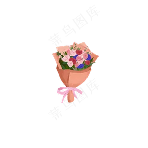情人节一束香槟玫瑰花