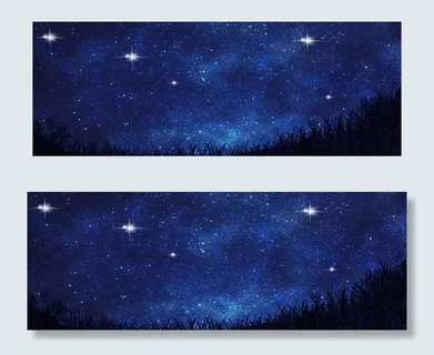梦幻星空夜景平面广告 梦幻星空夜景平面广告