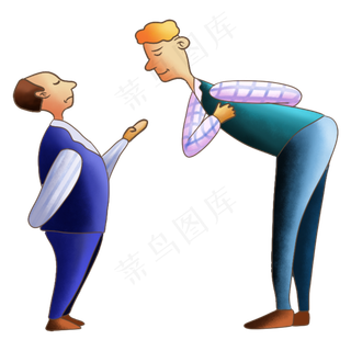 卡通手绘欧美人物男士画像