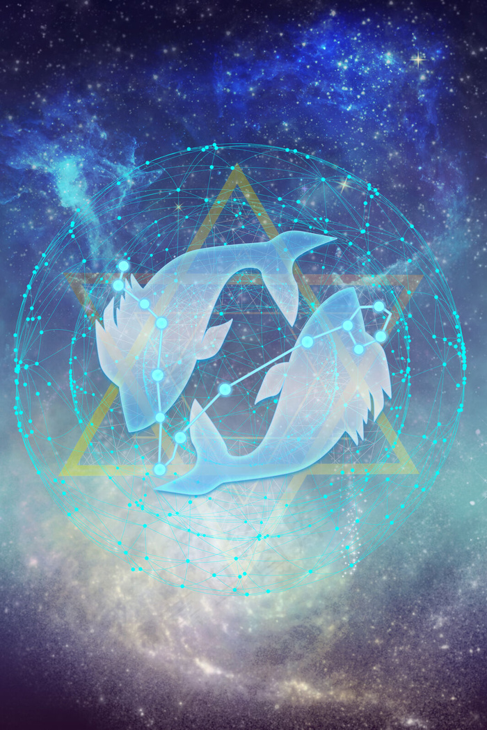 唯美星空十二星座之双鱼座