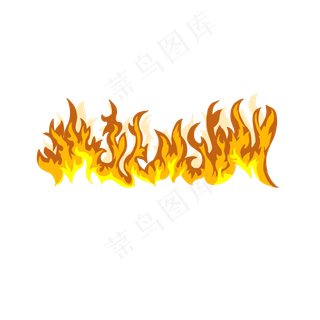 通用节日金黄色真实火焰效果,免抠元素