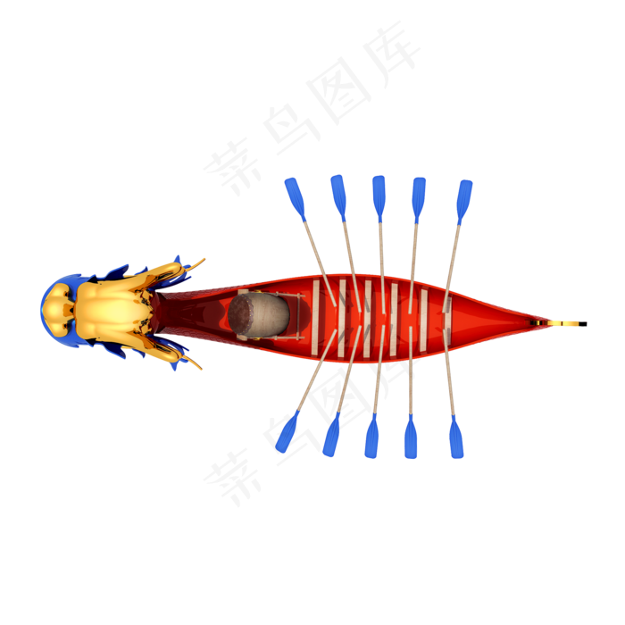 精致龙舟png图