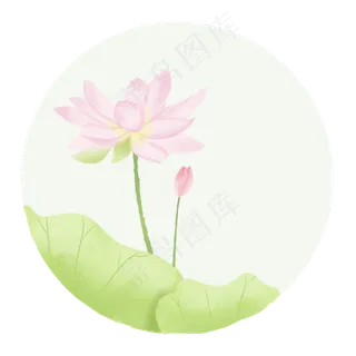 水墨水彩夏季荷花 水墨水彩夏季荷花