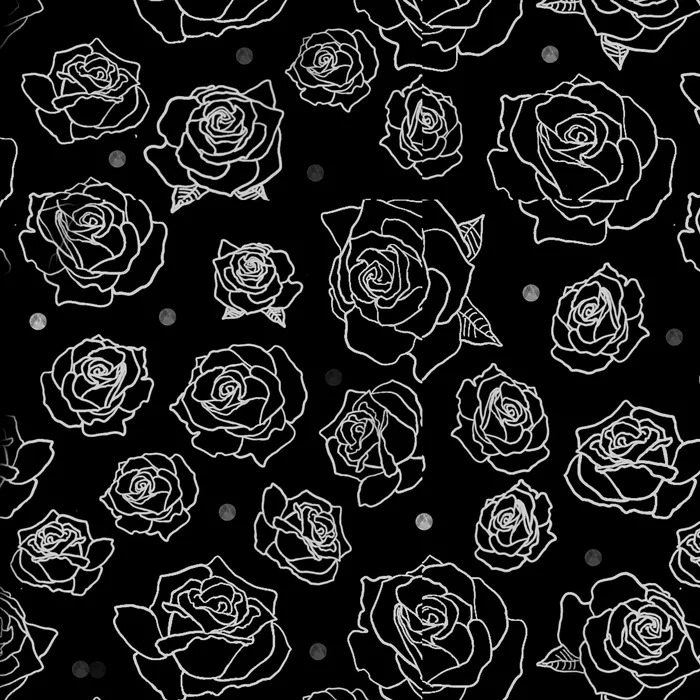 素描玫瑰花纹(2000X2000(DPI:300))psd模版下载