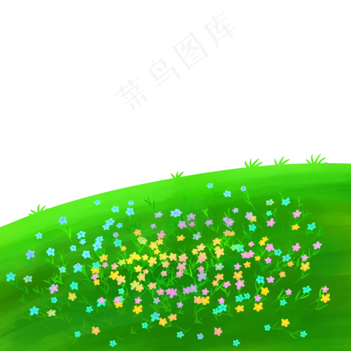 草地绿色植物花朵(2000X2000(DPI:300))psd模版下载