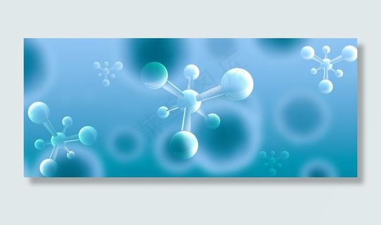 蓝色研究医学基因细胞背景