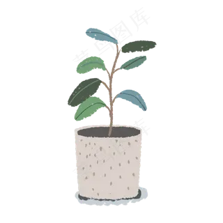 绿色植物小清新手绘,免抠元素 绿色植物小清新手绘,免抠元素